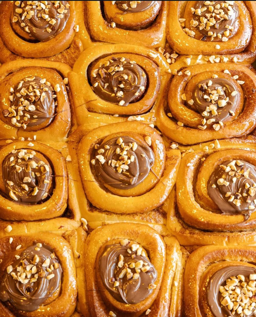 Chocolate cinnamon buns.